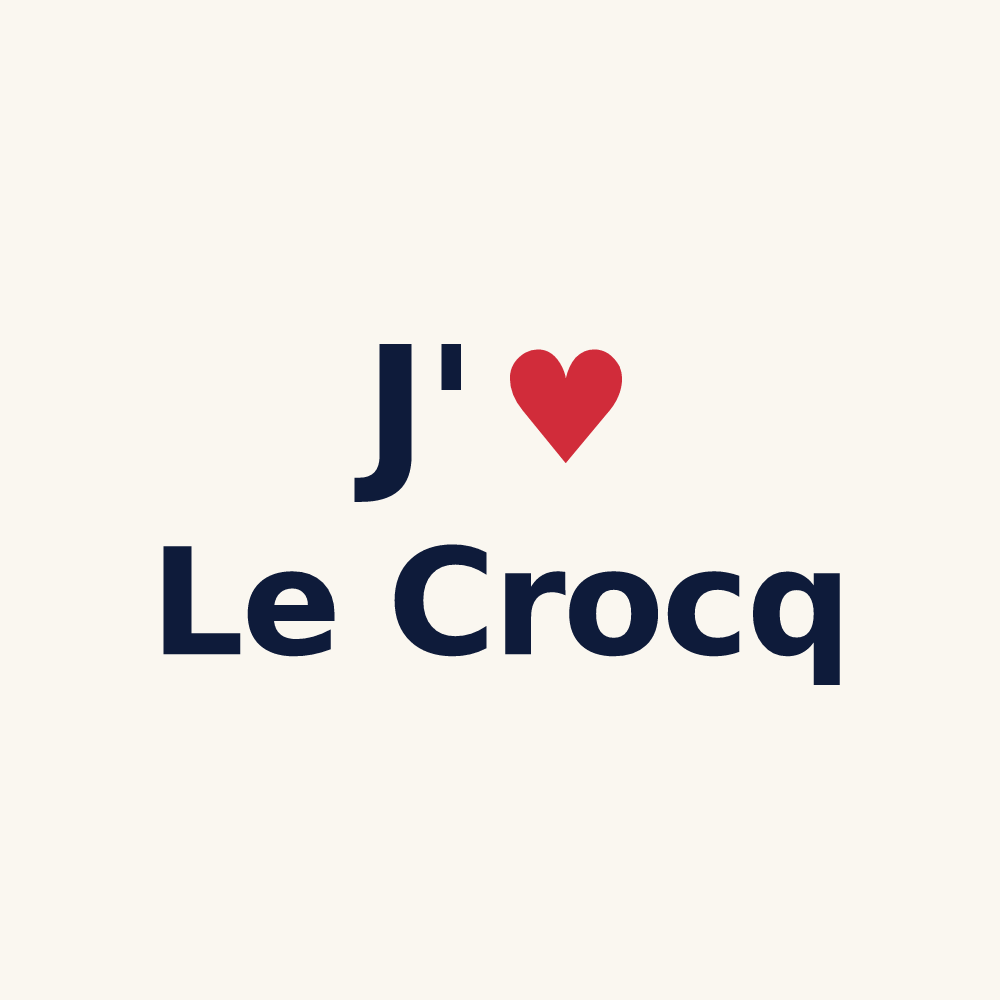Tasse personnalisée Le Crocq — design J'aime Le Crocq