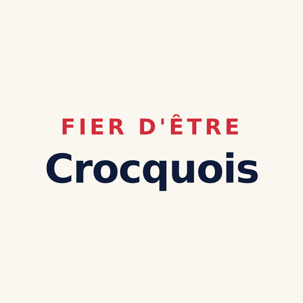 Tasse « Fier d'être Crocquois » — design pour Le Crocq
