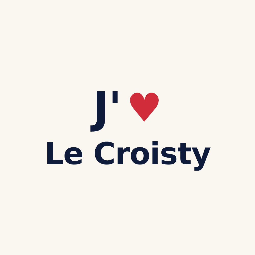 Tasse personnalisée Le Croisty — design J'aime Le Croisty