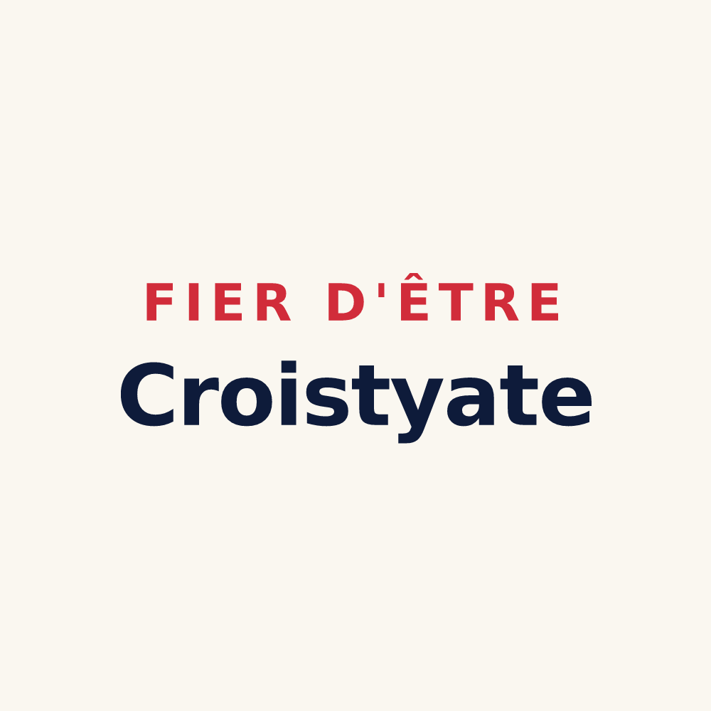 Tasse « Fier d'être Croistyate » — design pour Le Croisty