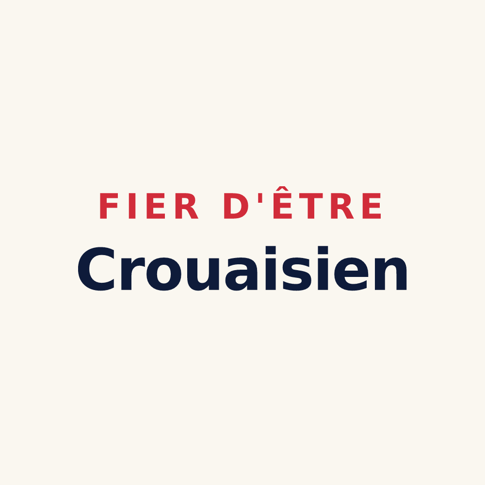 Tasse « Fier d'être Crouaisien » — design pour Le Crouais