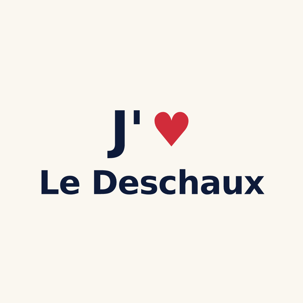 Tasse personnalisée Le Deschaux — design J'aime Le Deschaux