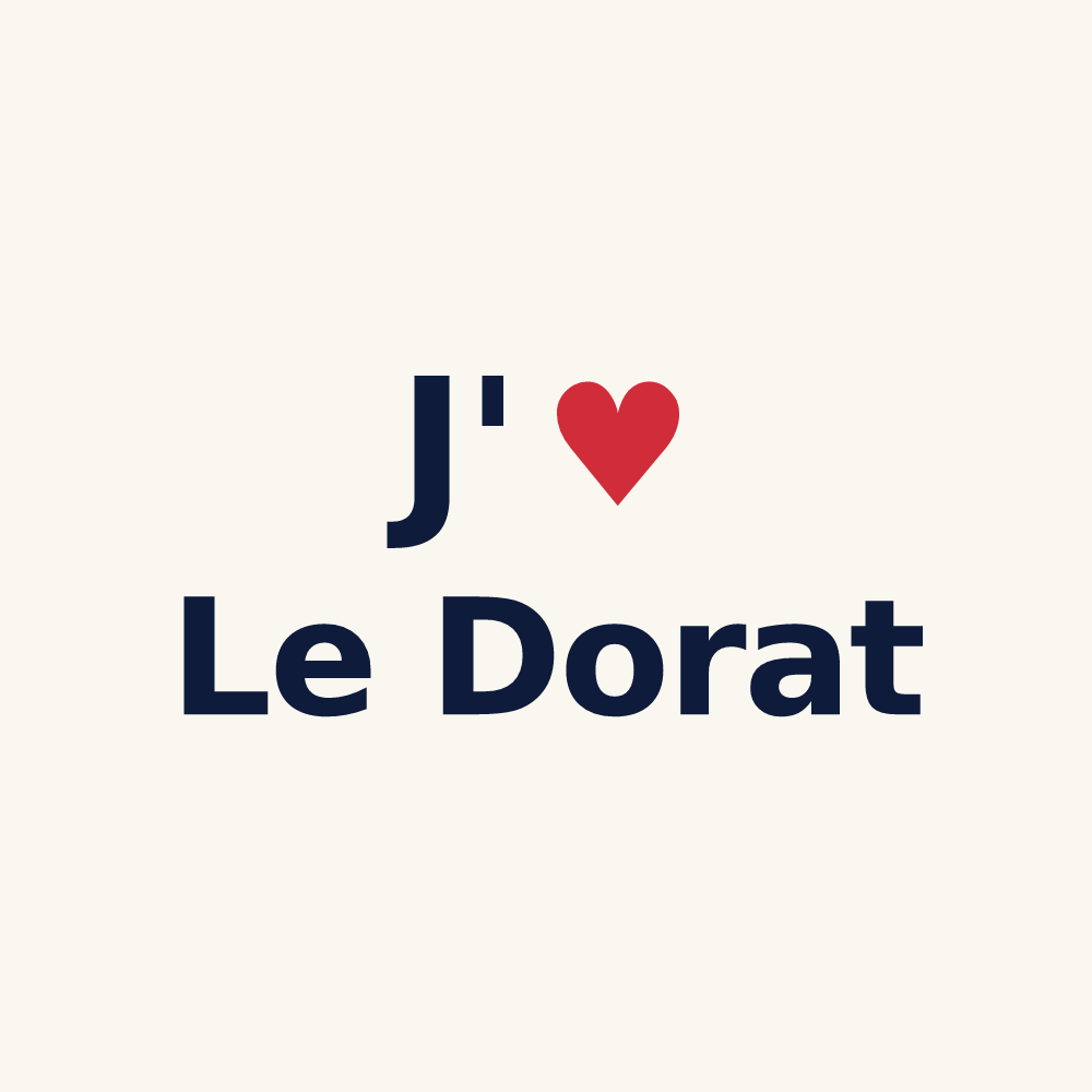 Tasse personnalisée Le Dorat — design J'aime Le Dorat