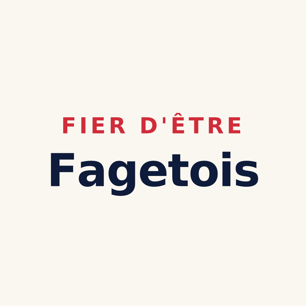 Tasse « Fier d'être Fagetois » — design pour Le Faget