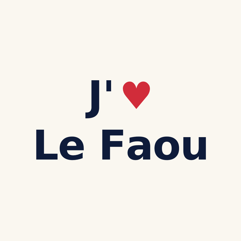 Tasse personnalisée Le Faou — design J'aime Le Faou