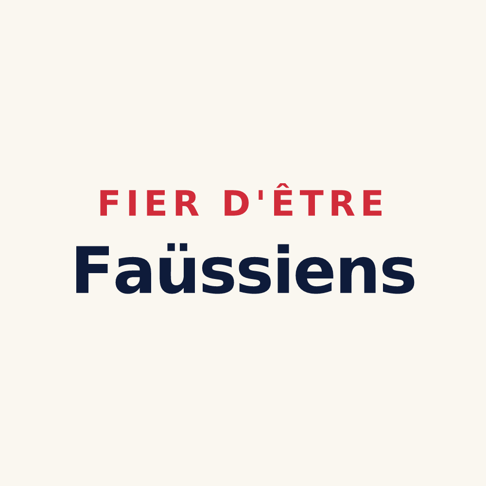 Tasse « Fier d'être Faüssiens » — design pour Le Faulq