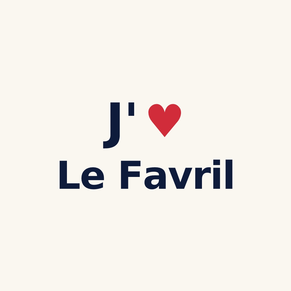 Tasse personnalisée Le Favril — design J'aime Le Favril