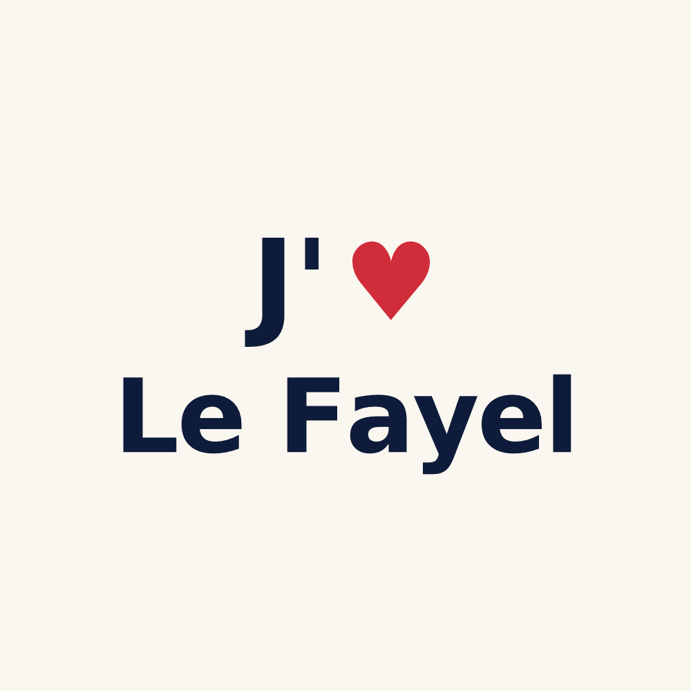 Tasse personnalisée Le Fayel — design « J'aime Le Fayel » imprimé sur la tasse