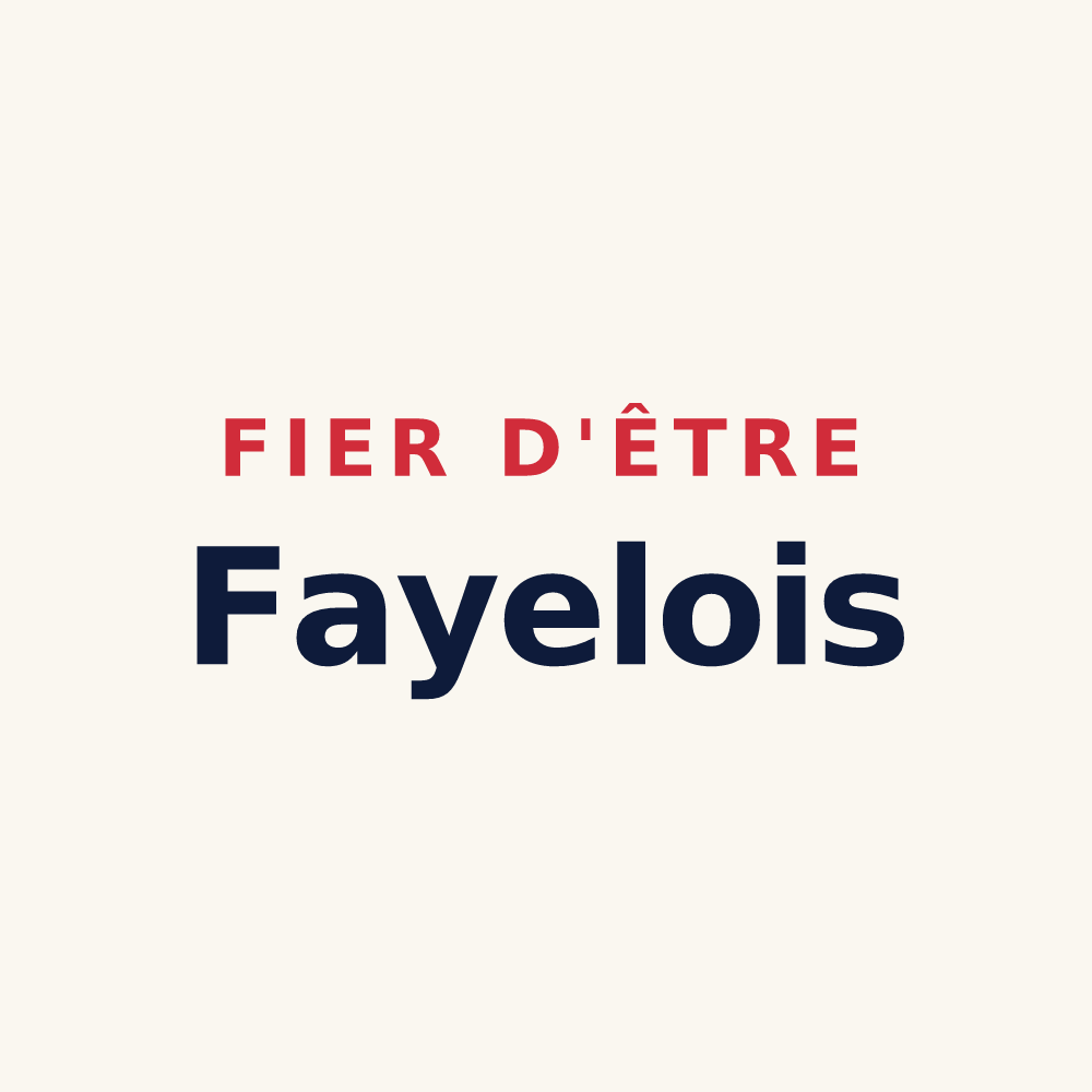 Tasse « Fier d'être Fayelois » — design pour Le Fayel