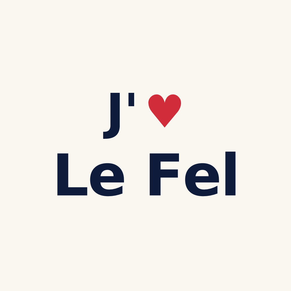 Tasse personnalisée Le Fel — design J'aime Le Fel