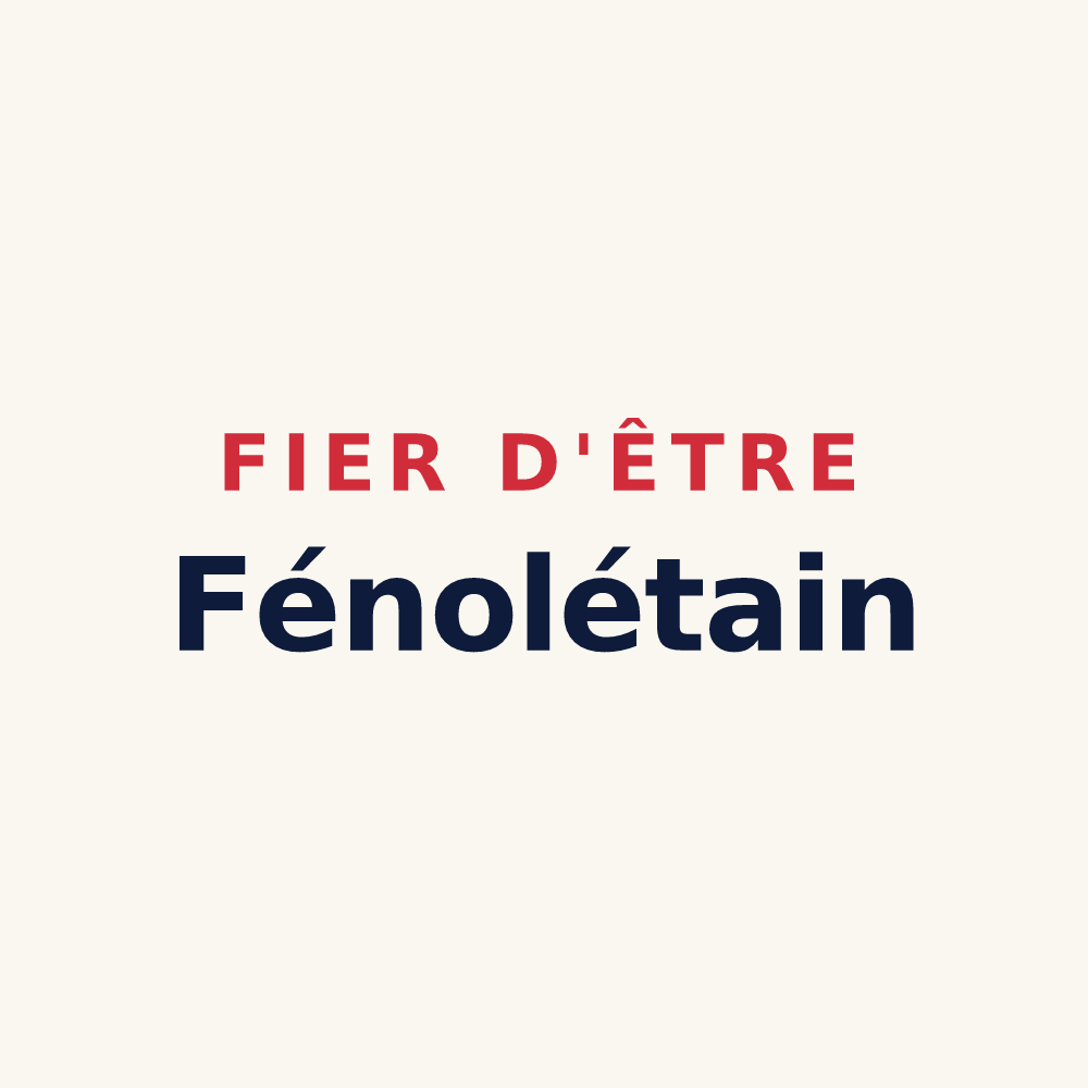 Tasse « Fier d'être Fénolétain » — design pour Le Fenouiller