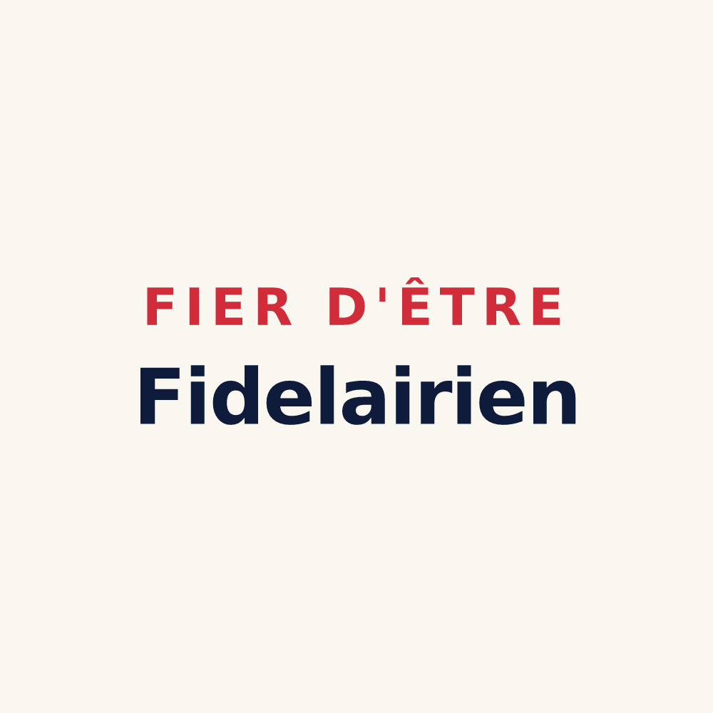 Tasse « Fier d'être Fidelairien » — design pour Le Fidelaire