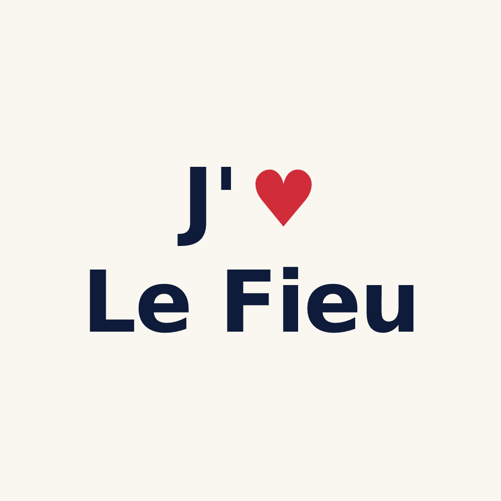 Tasse personnalisée Le Fieu — design J'aime Le Fieu