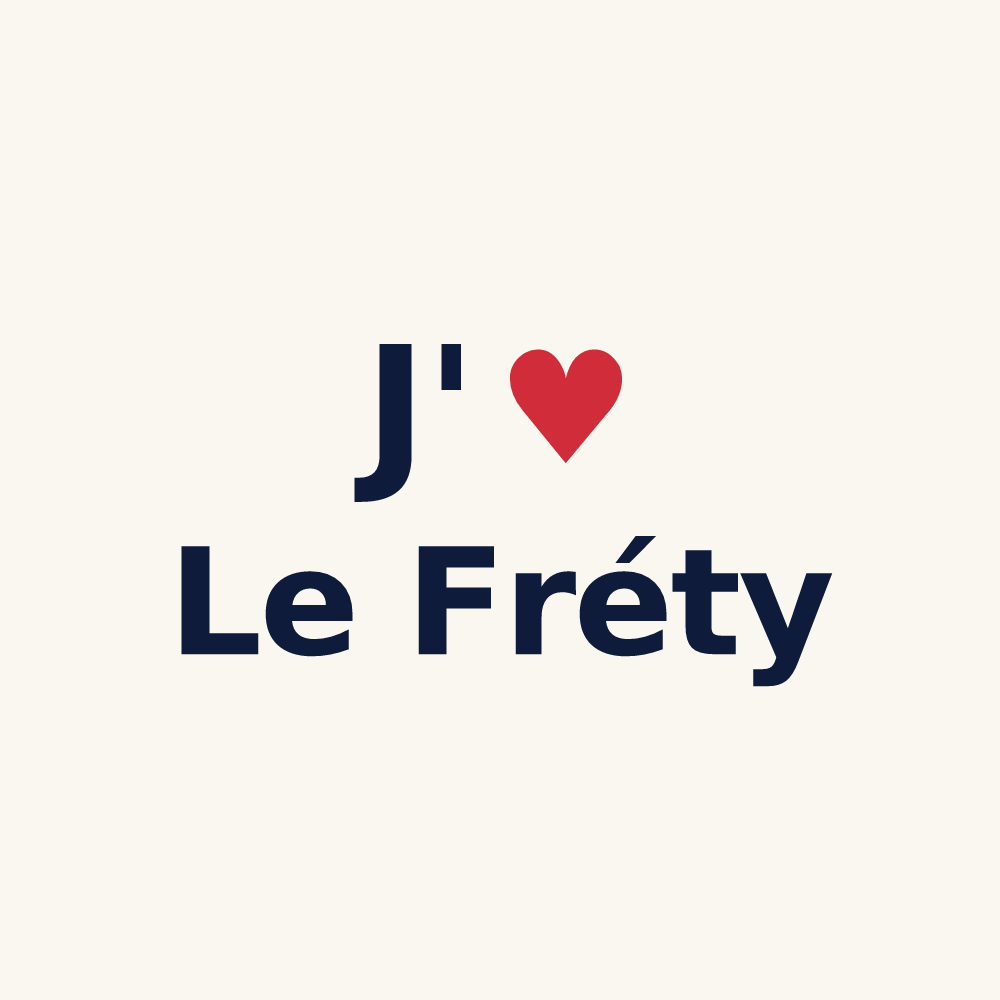 Tasse personnalisée Le Fréty — design J'aime Le Fréty