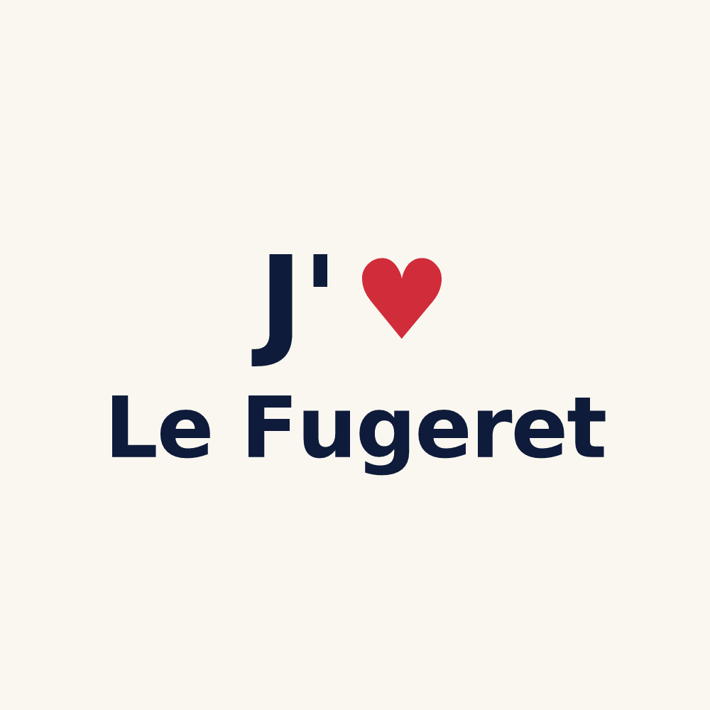 Tasse personnalisée Le Fugeret — design J'aime Le Fugeret