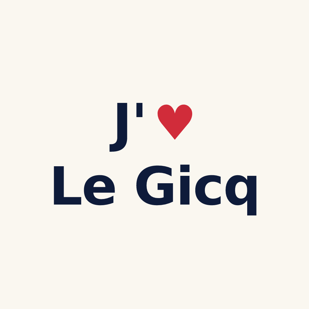 Tasse personnalisée Le Gicq — design J'aime Le Gicq