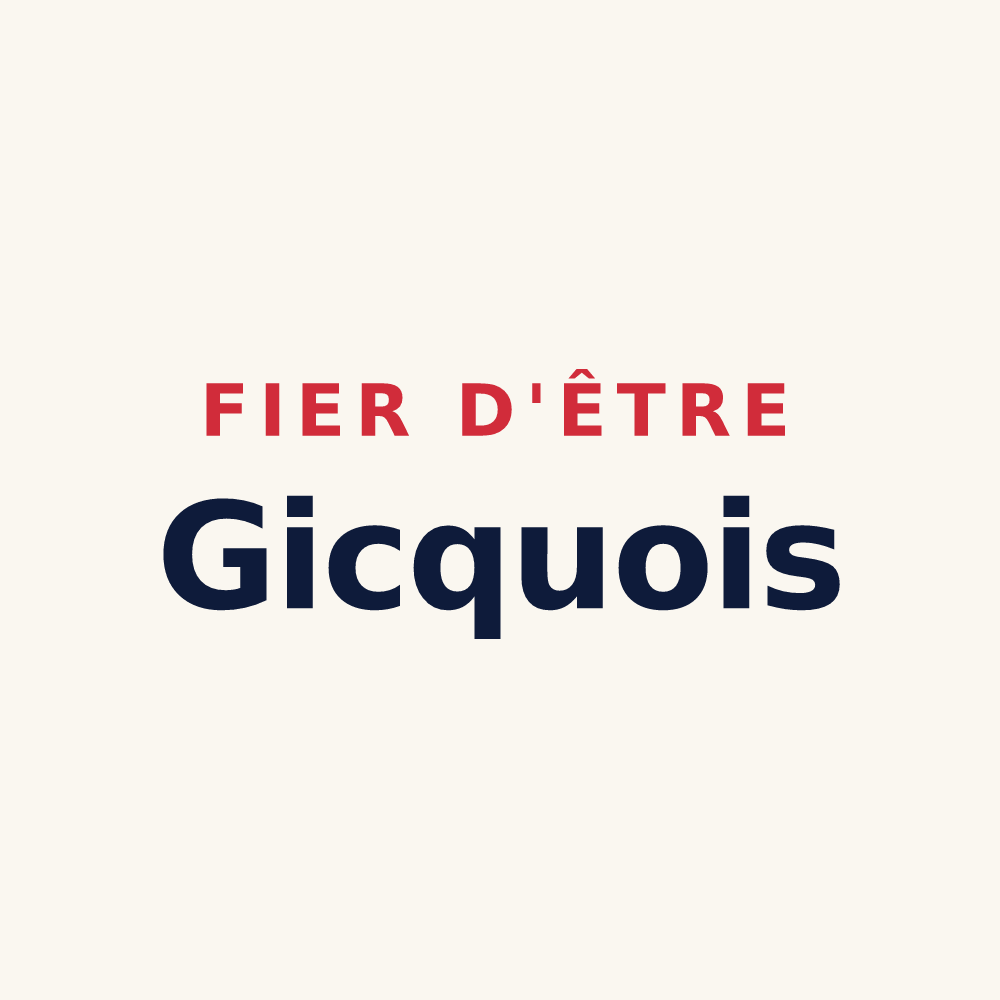 Tasse « Fier d'être Gicquois » — design pour Le Gicq