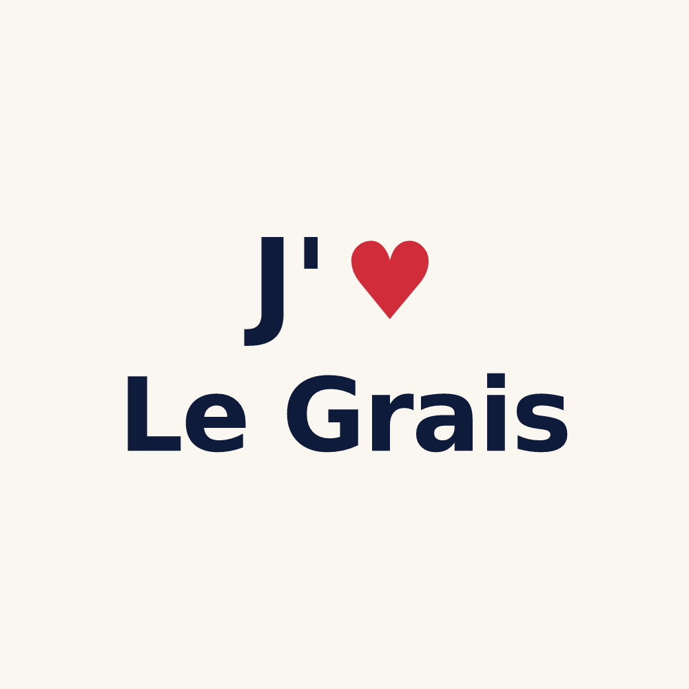 Tasse personnalisée Le Grais — design J'aime Le Grais