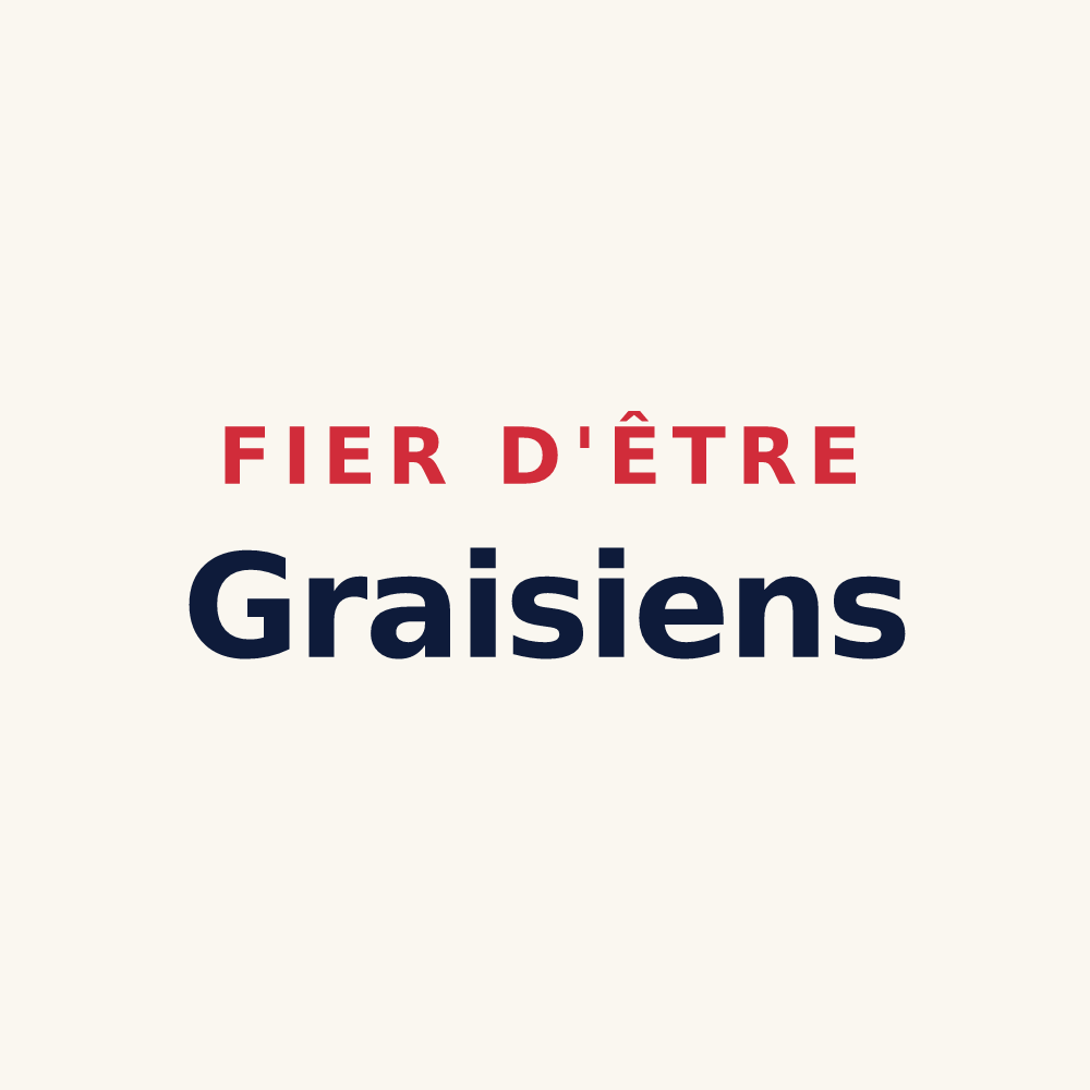 Tasse « Fier d'être Graisiens » — design pour Le Grais
