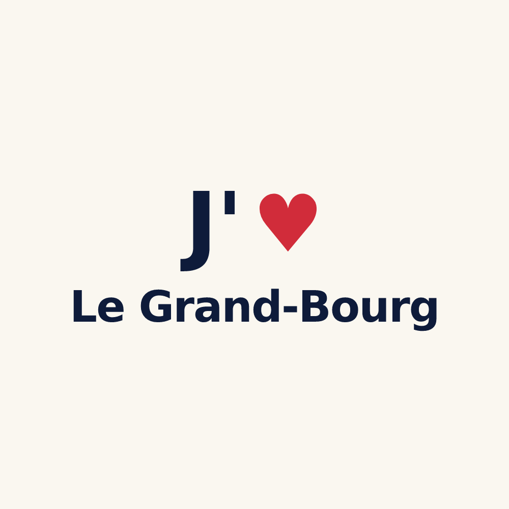 Tasse personnalisée Le Grand-Bourg — design « J'aime Le Grand-Bourg » imprimé sur la tasse