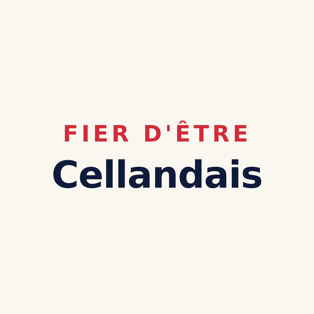 Tasse « Fier d'être Cellandais » — design pour Le Grand-Celland