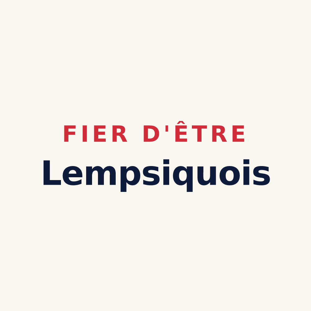 Tasse « Fier d'être Lempsiquois » — design pour Le Grand-Lemps