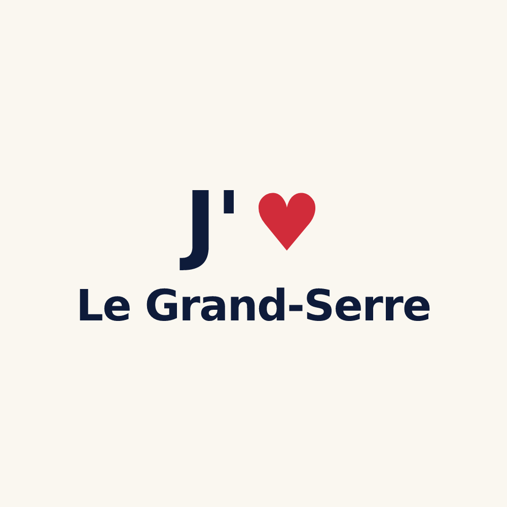 Tasse personnalisée Le Grand-Serre — design J'aime Le Grand-Serre