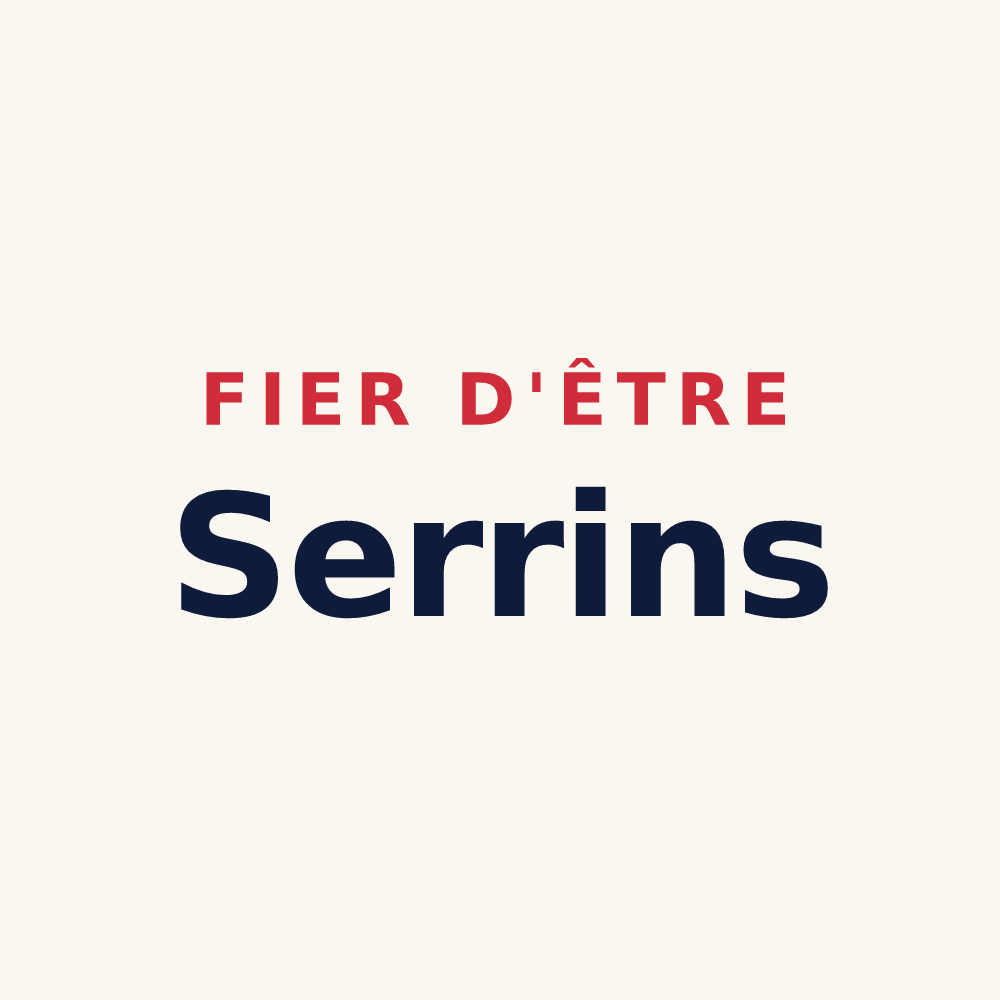 Tasse « Fier d'être Serrins » — design pour Le Grand-Serre