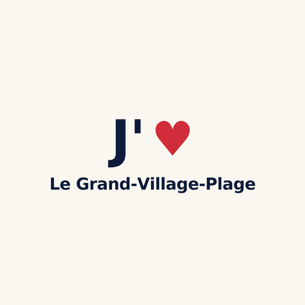 Tasse personnalisée Le Grand-Village-Plage — design J'aime Le Grand-Village-Plage