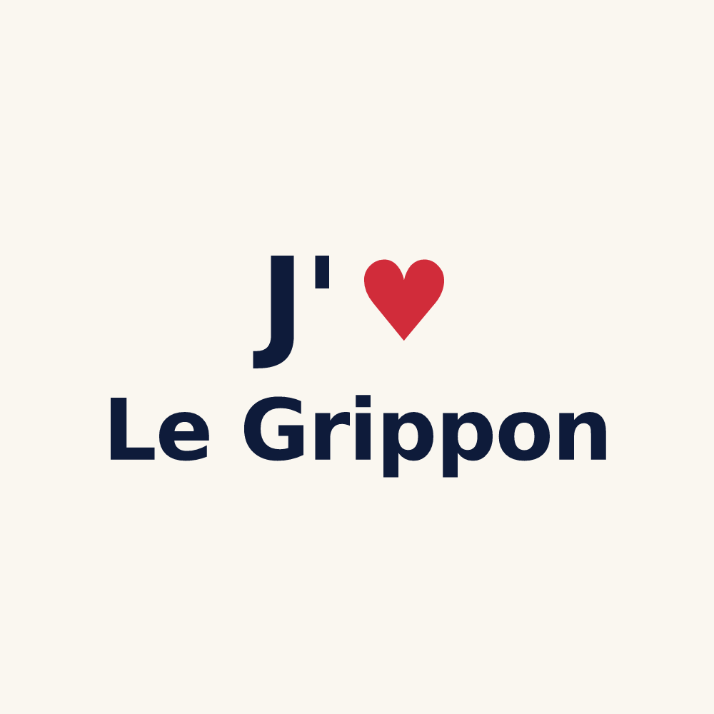 Tasse personnalisée Le Grippon — design J'aime Le Grippon