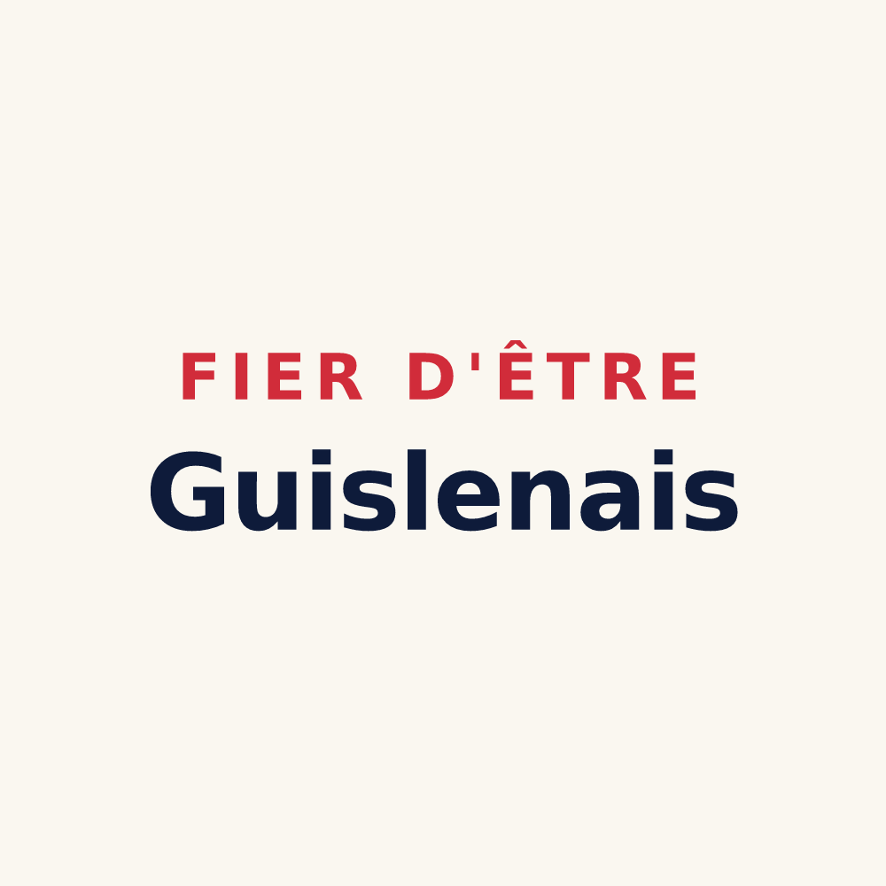 Tasse « Fier d'être Guislenais » — design pour Le Guislain