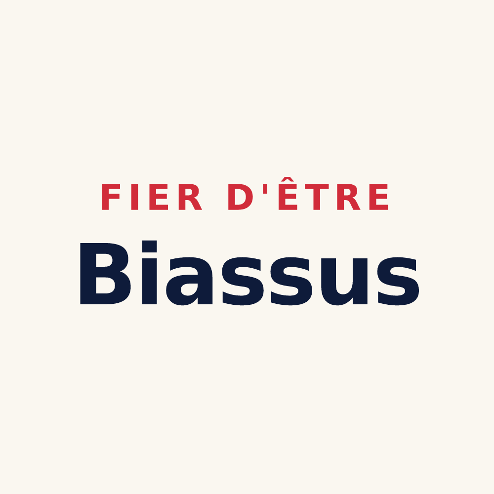 Tasse « Fier d'être Biassus » — design pour Le Haut-Bréda