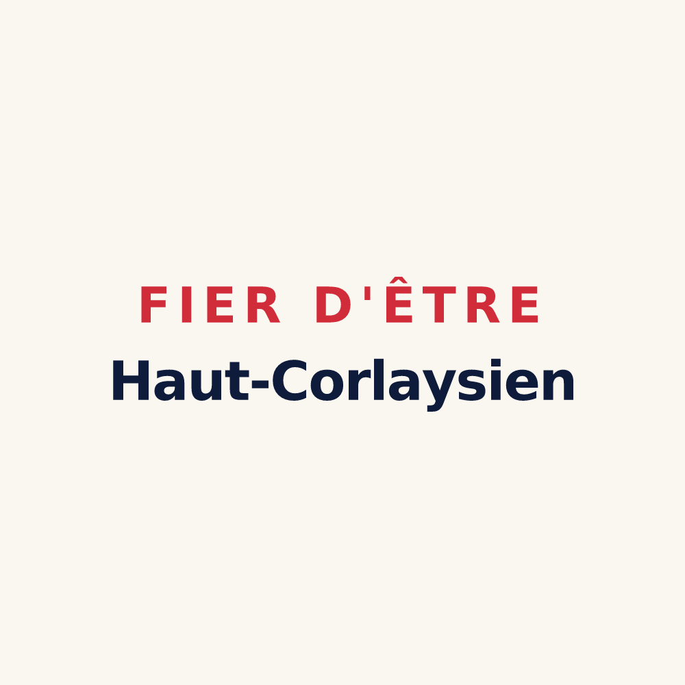 Tasse « Fier d'être Haut-Corlaysien » — design pour Le Haut-Corlay