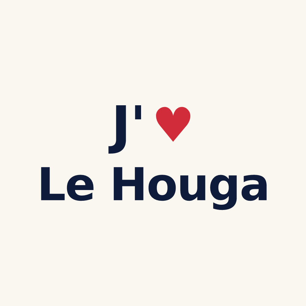 Tasse personnalisée Le Houga — design J'aime Le Houga