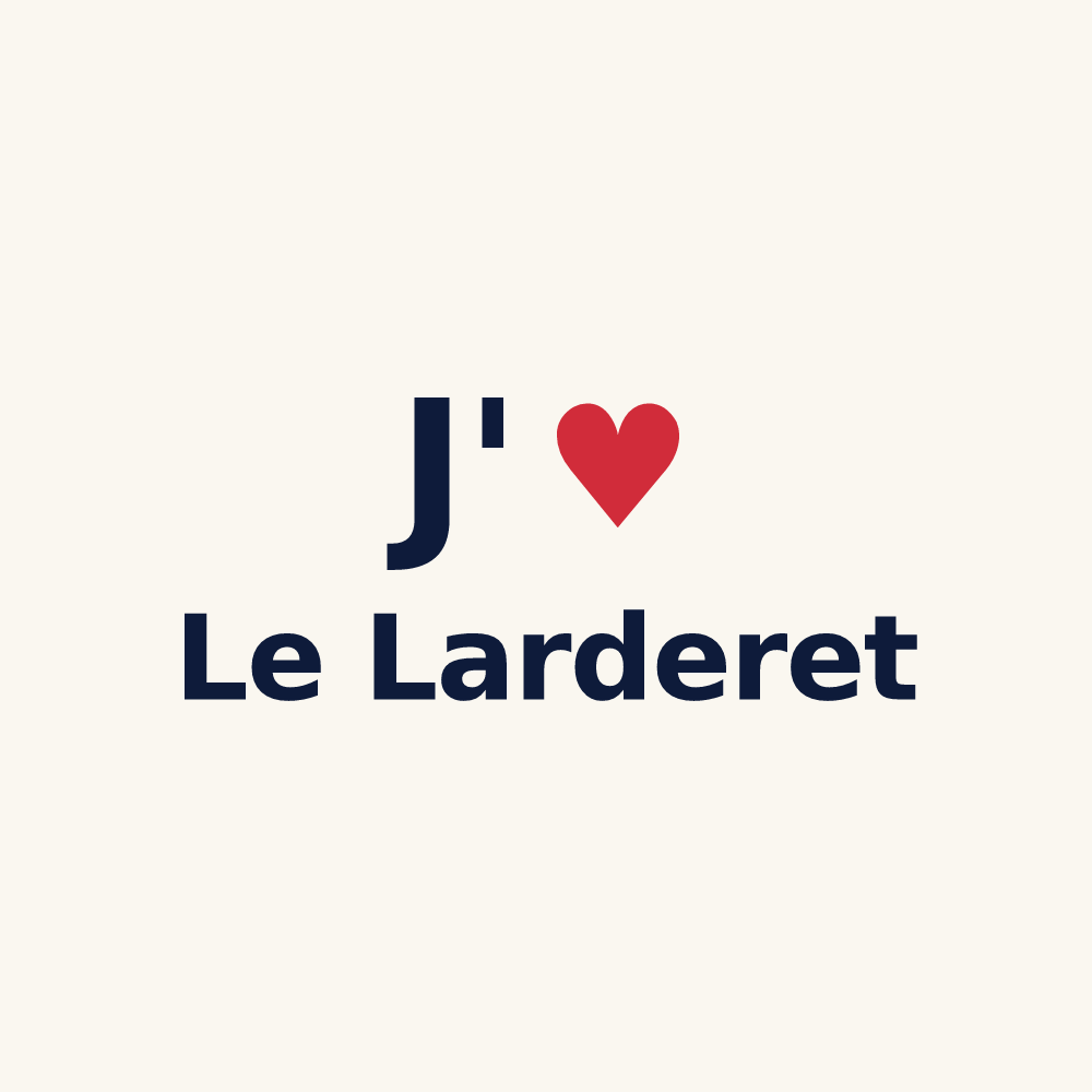 Tasse personnalisée Le Larderet — design J'aime Le Larderet