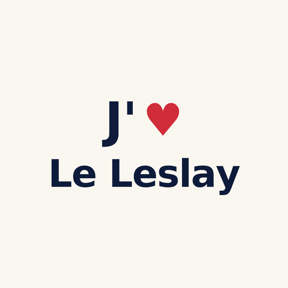 Tasse personnalisée Le Leslay — design J'aime Le Leslay