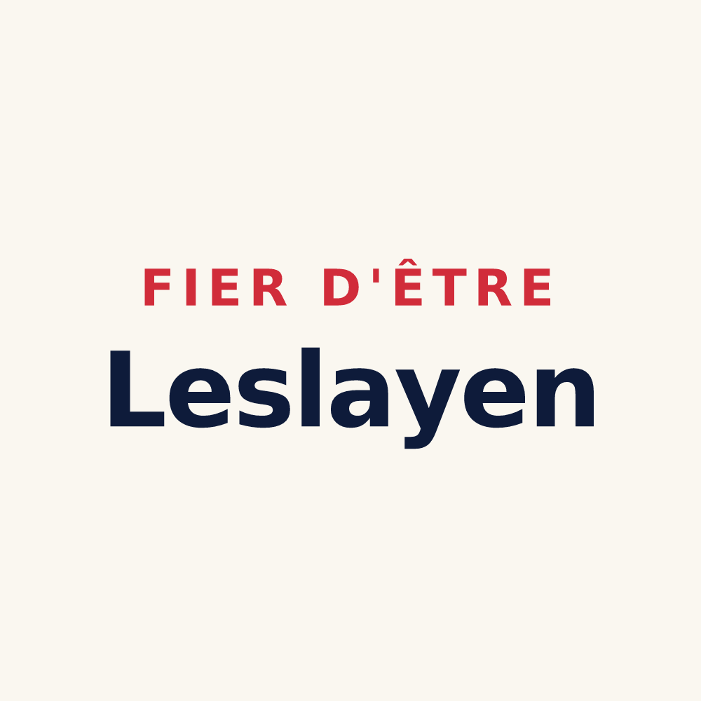 Tasse « Fier d'être Leslayen » — design pour Le Leslay