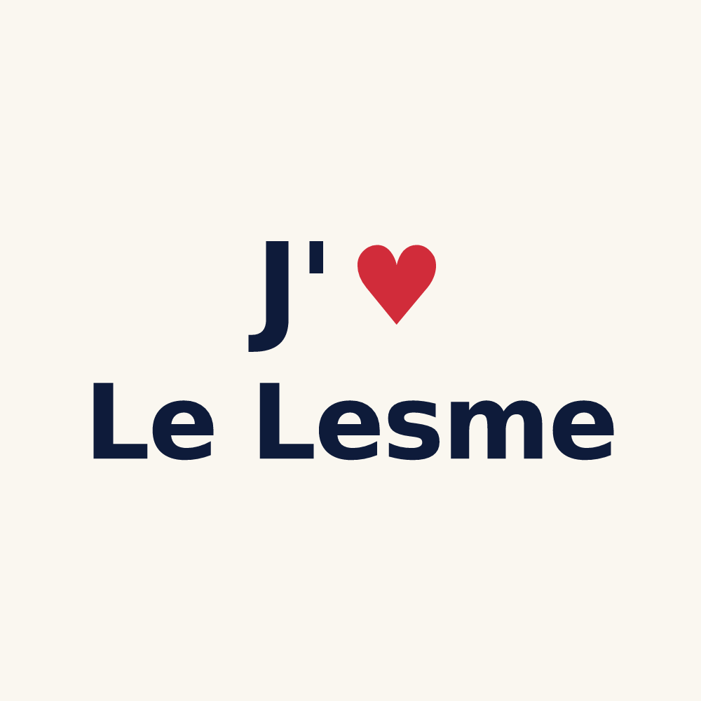 Tasse personnalisée Le Lesme — design J'aime Le Lesme