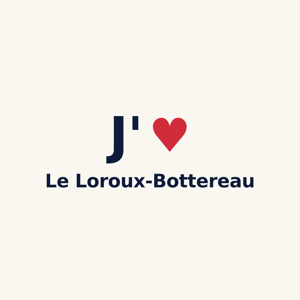 Tasse personnalisée Le Loroux-Bottereau — design J'aime Le Loroux-Bottereau