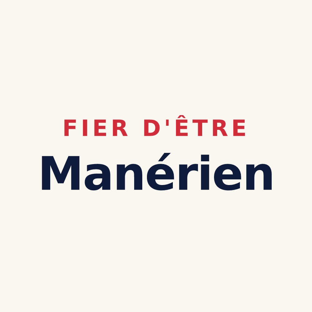 Tasse « Fier d'être Manérien » — design pour Le Manoir