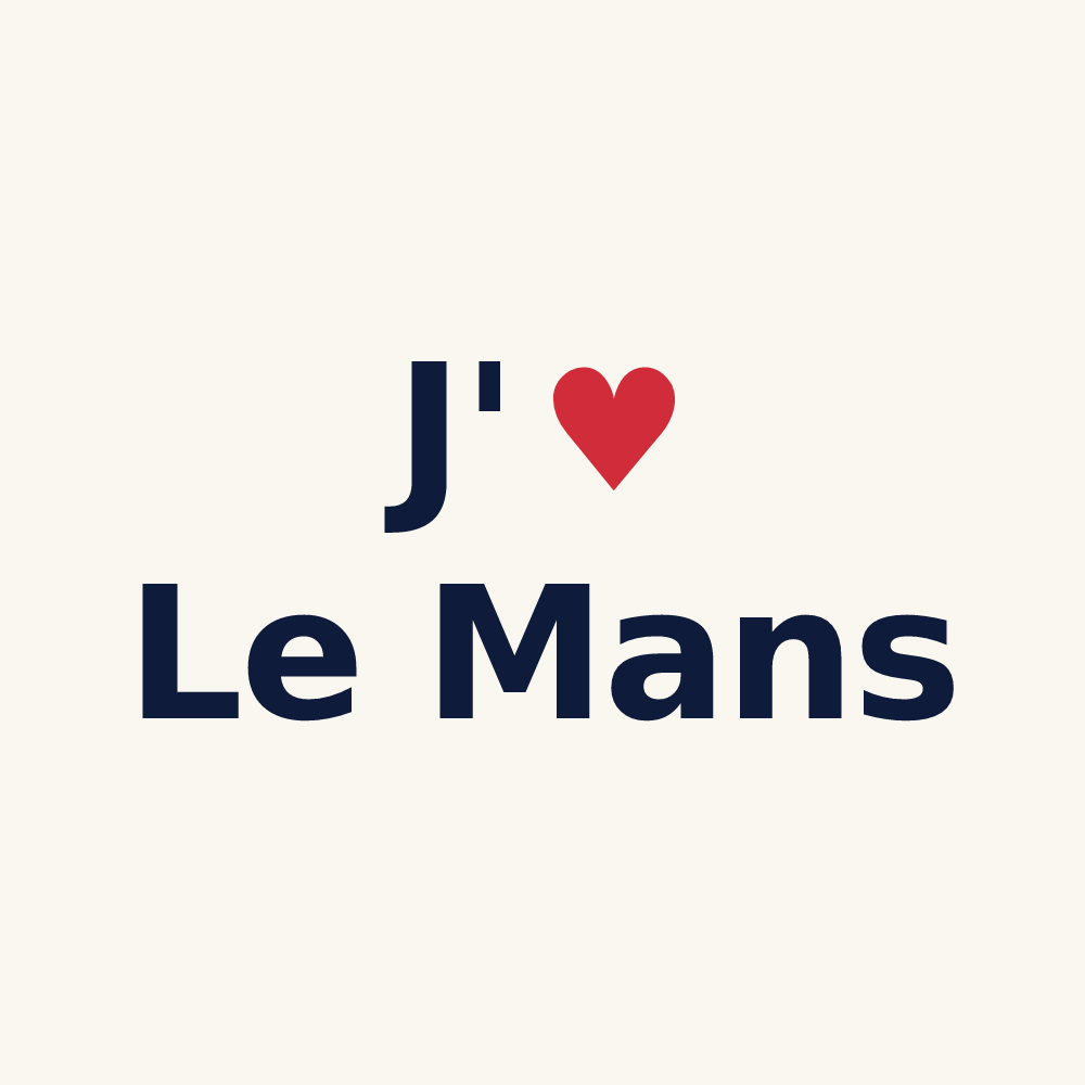 Tasse personnalisée Le Mans — design J'aime Le Mans