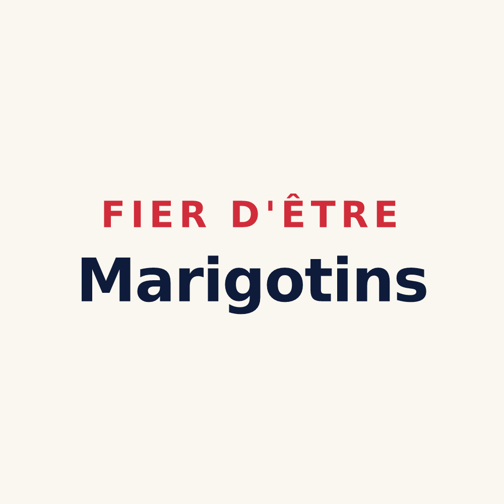 Tasse « Fier d'être Marigotins » — design pour Le Marigot
