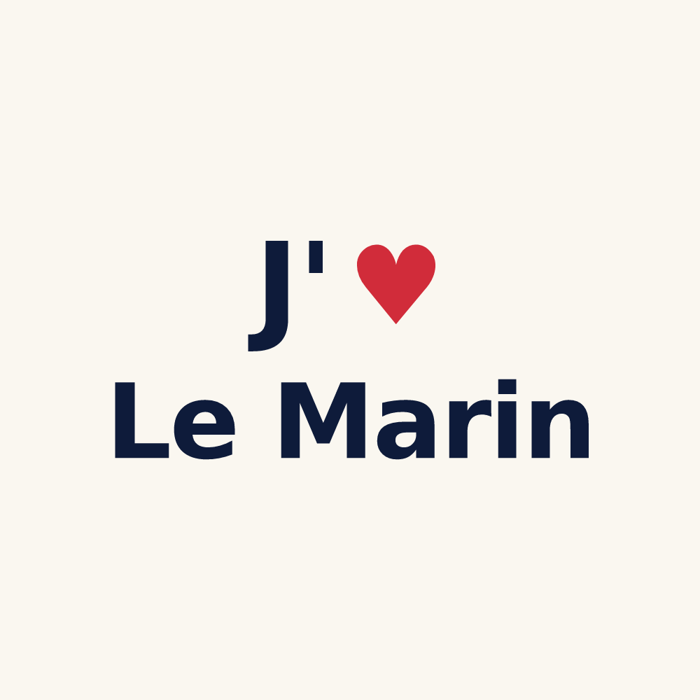 Tasse personnalisée Le Marin — design « J'aime Le Marin » imprimé sur la tasse