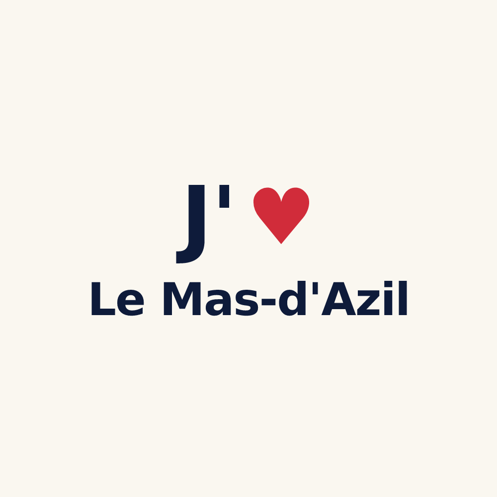 Tasse personnalisée Le Mas-d'Azil — design J'aime Le Mas-d'Azil