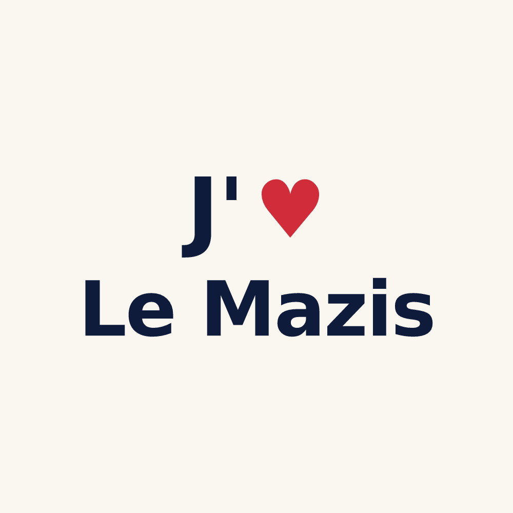 Tasse personnalisée Le Mazis — design J'aime Le Mazis
