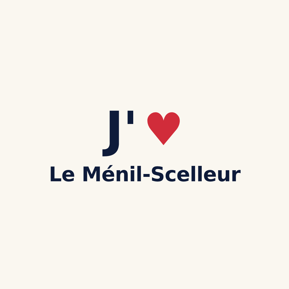 Tasse personnalisée Le Ménil-Scelleur — design J'aime Le Ménil-Scelleur