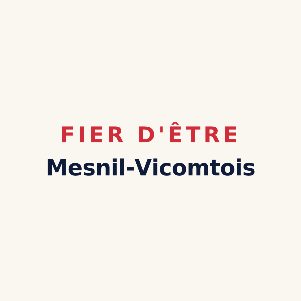 Tasse « Fier d'être Mesnil-Vicomtois » — design pour Le Ménil-Vicomte