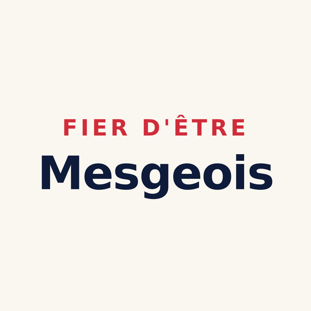 Tasse « Fier d'être Mesgeois » — design pour Le Mesge