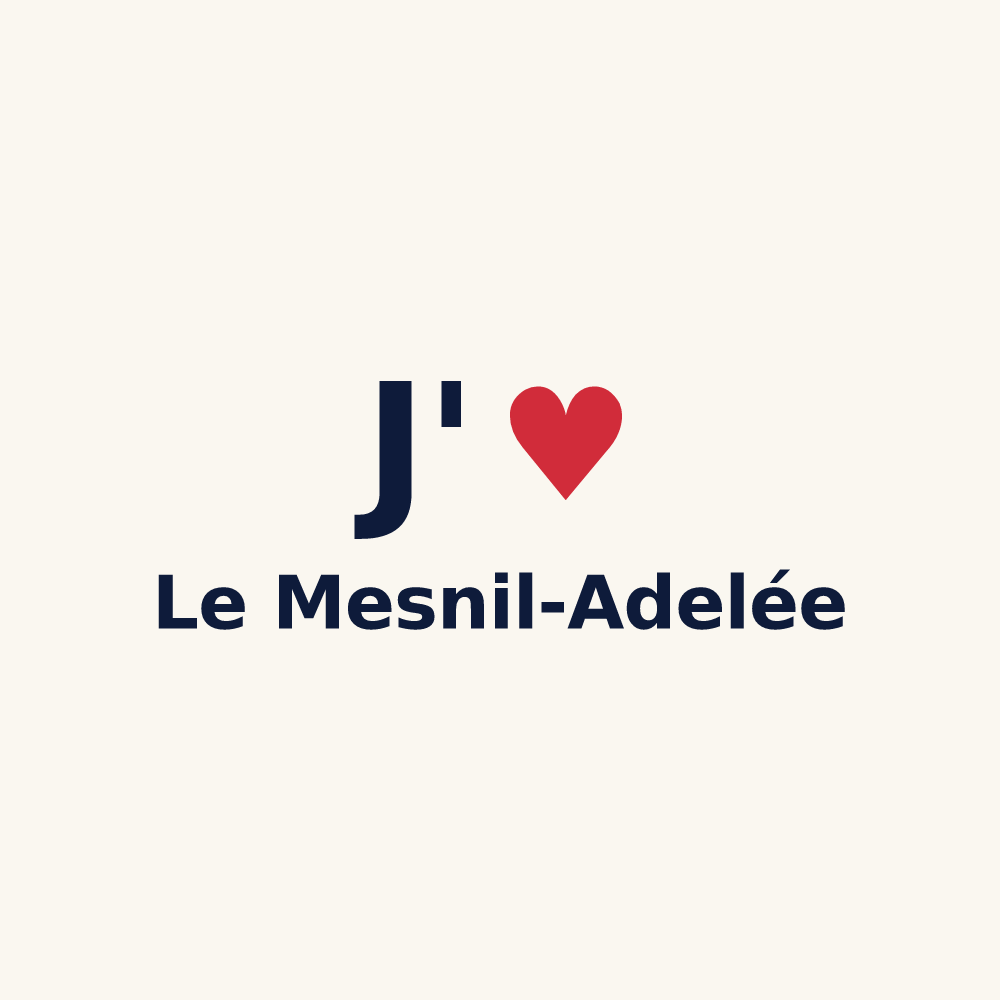 Tasse personnalisée Le Mesnil-Adelée — design J'aime Le Mesnil-Adelée