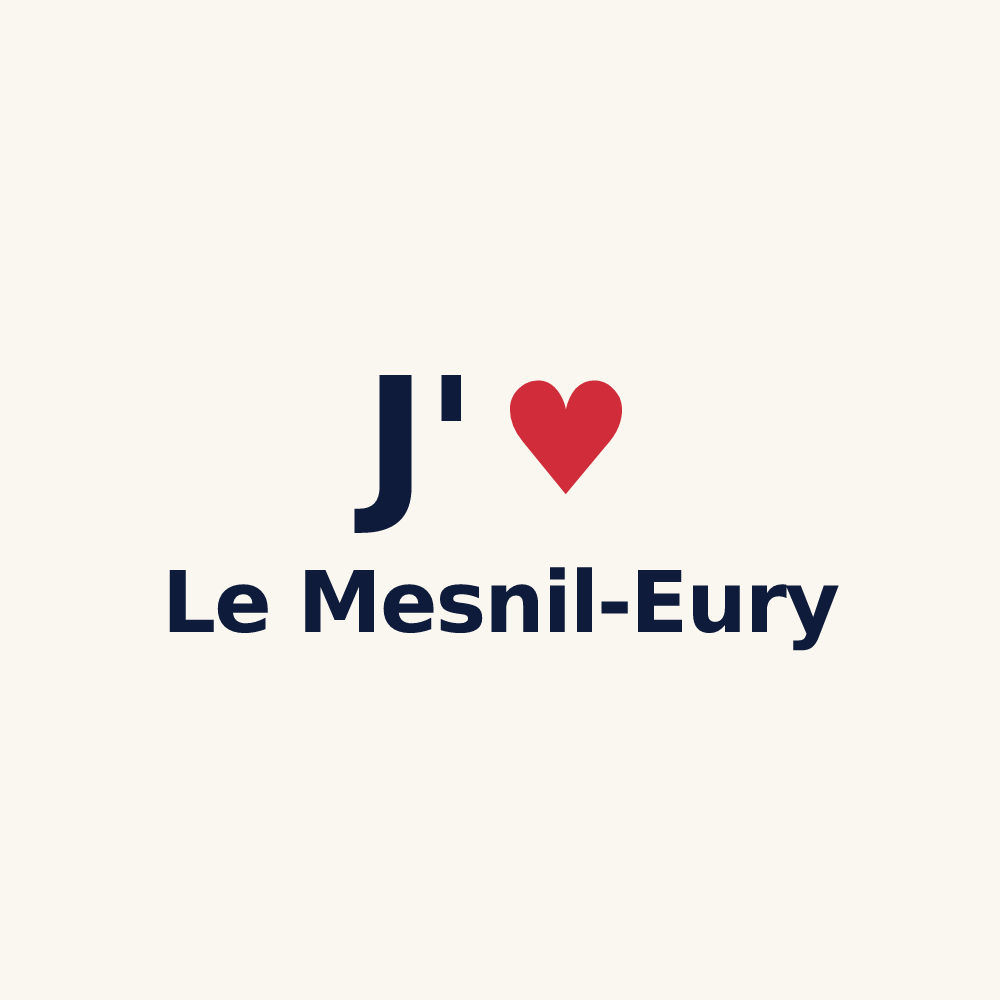 Tasse personnalisée Le Mesnil-Eury — design J'aime Le Mesnil-Eury